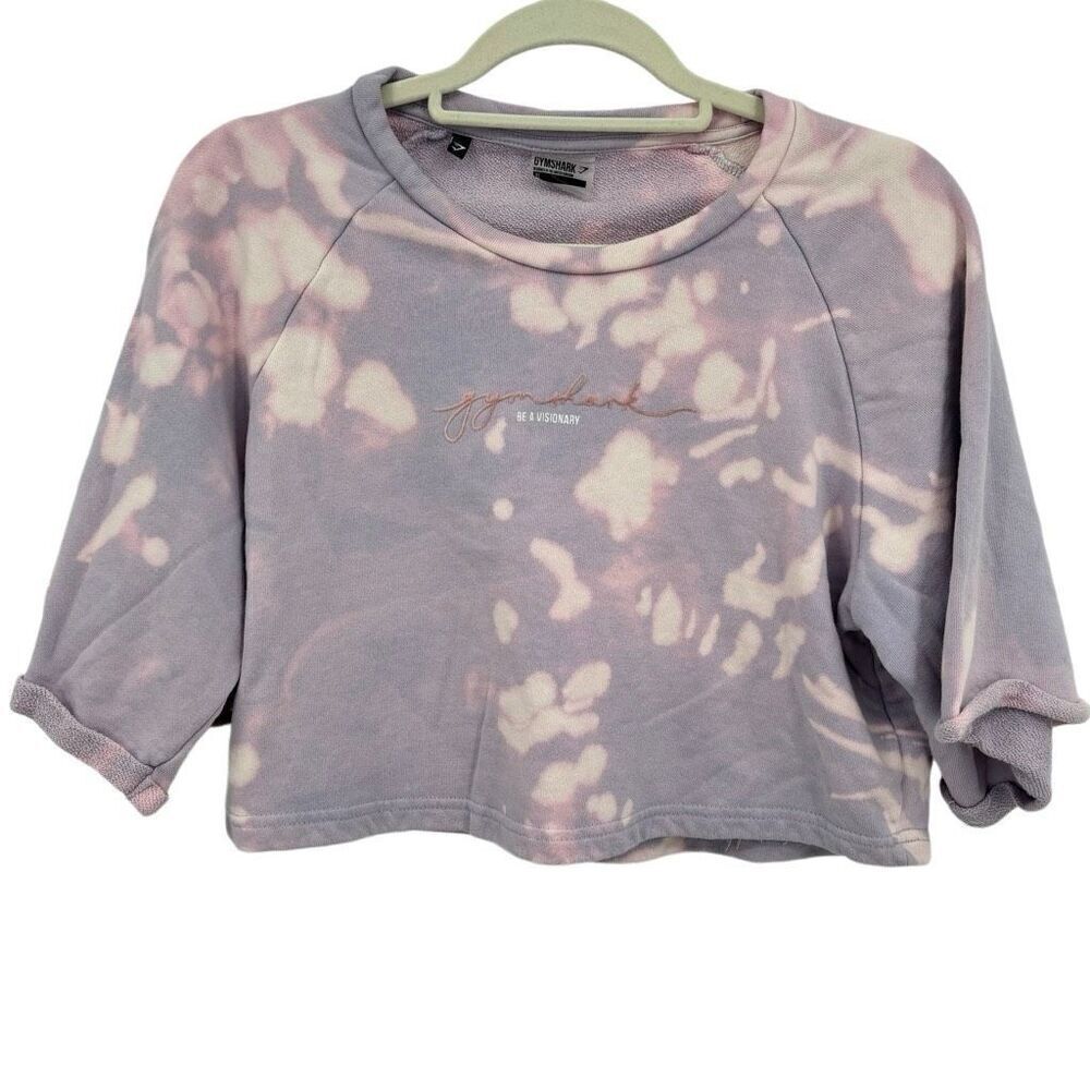 Gymshark‎ Cropped Tie Dye Sweatshirt Medium